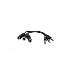 Your Cable Store 3 Pack 1 Foot 1/4 Inch Stereo Headphone Extension Cables Your C