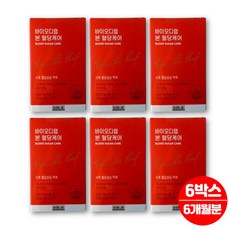 본혈당케어 바나바 잎 코르솔산 코로솔산 추출물 혈당 당 블러드 슈가 케어 관리 BLOODSUGAR 파바빈 여주 추출분말, 6개, 30정