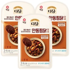 CJ [냉장] 다담 백설 안동찜닭양념, 220g, 3개
