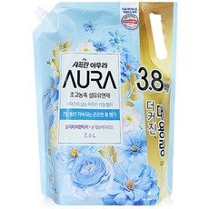 LG생활건강 샤프란 아우라 고농축 섬유유연제 홀리데이판타지 2.6L 리필 1박스(4개입)