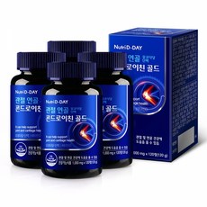 뉴트리디데이 관절연골 뮤코다당 단백 콘드로이친 골드 4병 8개월분, 단품