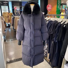 주크 폭스칼라 덕다운 롱롱패딩 V194PSG938
