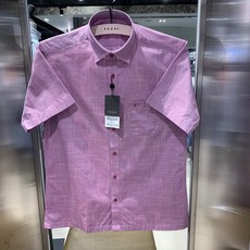 [예작]남성정상 와이셔츠 밑단일자 캐쥬얼 하우드투스 일반 반팔 셔츠(YJ2NMBA281PI)