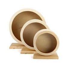원목 무소음 골든 햄스터 다람쥐 쳇바퀴 친칠라 대형 30cm, 미디엄(지름 20cm 높이 23.5cm)개
