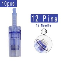 오토 MTS 기계 니들 롤러 Mts 닥터펜 MTS펜 스탬프 10/20/50Pcs A6 카트리지 Microneedling 펜 A1 M5 M7 N2 E30 우표 교체 9 12 24 3, 12pin x10개