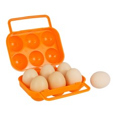 톡톡마켓 휴대용 계란 6구 트레이 야외 레저 활동 캠핑 글램핑, 단일옵션, 1개