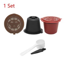 커피 필터 컵 리필 캡슐 포드 브러시 스푼 네스프레소 기계와, 2.Multicolor 1 Set
