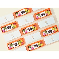 첫돌 답례떡 3구 세트 백설기 삼색경단 꿀떡, 첫돌1, 5개, 300g