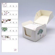 밀로 데일리 떡메모지 박스 + 떡메 600장, 떡메 박스 + 떡메 600장