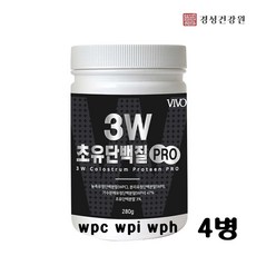 경성건강원 미국산 초유단백질 뼈엔 엠비피가루 MBP 락토페린 분리유청 가수분해 유청프로틴 류신 WPC WPI WPH 뼈건강 쉐이크 파우더 근육 식사대용, 4통