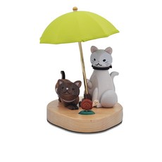 야간 조명 LED 충전 침대 옆 수면등 간접조명 수유등, 고양이 우산 램프 (충전)