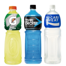 게토레이 레몬 1.5L 4개+파워에이드 1.5L 4개+포카리 1.5L 4개 총12개/// 머치바잉, 12개