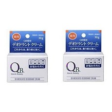 일본직발송 6. 리베르타 QB 데오도란트 크림 30G×2개 B007TDTXV8, 30g, 2개