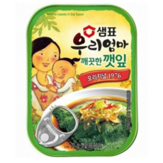 샘표우리엄마 깨끗한깻잎 기타반찬통조림, 70g, 70개