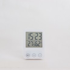 깔끔한 디지털 온습도 시계, 1개