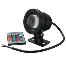 방수 RGB LED 수중 조명 정원 연못 분수 24 키 수영장 수족관용 원격 제어 램프 10W, 10W AC 85-265V 2, 1개