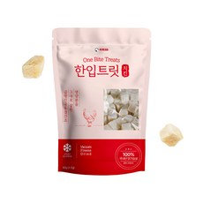 [국내제작] 한입트릿 100% 휴먼그레이드 급속냉각 진공동결건조 간식 강아지간식 애견수제간식 동결건조간식 강아지트릿 저알러지간식 기호성좋은간식, 1개, 60g, 치킨