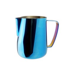 스테인레스 스틸 라떼 커피 우유 저그 컵 거품 투수 풀 플라워 거품기 도구 0.35 0.6L, [01] 350ml