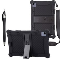 태클라스트 T40 PRO 전용 범퍼 실리콘 거치대 케이스 + 어깨끈 + 터치펜, BLACK