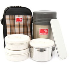 아폴로 도시락1600(1550ml)보온도시락 진공 찬통세트 buy*480Qt