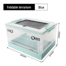먹이 동물 파충류 스크린 접이식 사육 서식지 상자 테라리움 거미 환기 도마뱀, 2, 1개