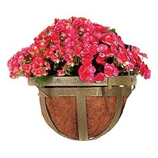 EOM 앤티크 구리 소재의 8 '스틸 가든 오벨리스크 용 Coco-Lined Basket Planter - E046900DO0SR5S6, 기본