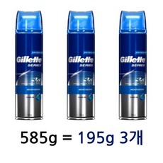 질레트 시리즈 모이스춰라이징 쉐이빙젤, 585g, 1개