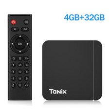 오리지널 Tanix TV 박스 안드로이드 11 Amlogic S905W2 2G16G 4G 32G 64G 3D 1 BT 2.4G 5G Wi-Fi 4K HDR 미디어 플레이어 셋톱 박, 12) Au 플러그 - 4G 32G TV BOX - 미디어player