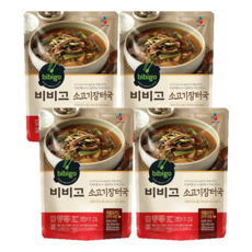 비비고 소고기 장터국, 500g, 4개