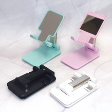 스탠드 접이식거치대 탁상형거치대 휴대용 멀티핸드폰 거치대, 1개, 화이트