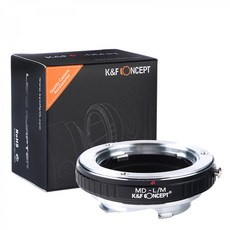 KnF MD-LM 렌즈변환 어댑터 -- 미놀타 MD 렌즈 > 라이카 M -뒤캡옵션 _무반사코팅 Minolta MD Lens to Leica M adapter (cap option), 1개