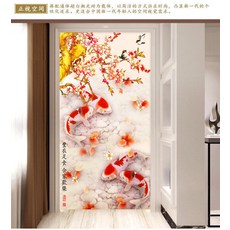 본플렉스 입체타일 유러피안 티비 기함 던지다 유약 3D 현관 조각 뮤럴 통로 거실 합가 즐겁다 주문제작, 수출함 업그레이드 판 /0.1 10-10