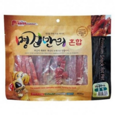 미스터쿡 강아지 간식 큐브&슬라이스 혼합, 소고기혼합, 400g, 10개 - 미스터쿡