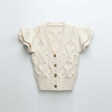 자라 st 스타일 프릴 니트 베스트 ZARA 01822103712