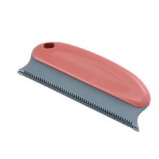 냥글댕글 반려동물 알루미늄 스트레이트 듀얼 콤 빗 브러쉬 K10, 로즈레드, 1개