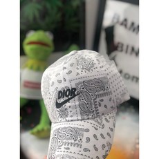디올조던 커스텀 면 페이즐리 모자