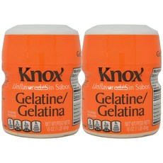 Knox 녹스 젤라틴 파우더 무향 454g 2팩 Gelatine Unflavored