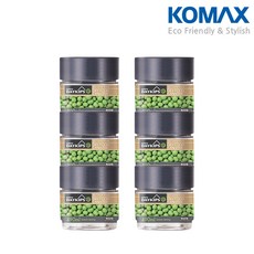 코멕스 냉장고 문짝 용기 데이킵스 원형 밀폐용기 모음, 6개, 데이킵스 이코노 (소 / 490ml)