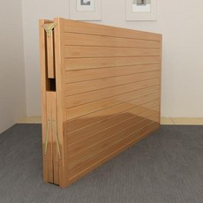 CHINA 대나무 평상 접이식 야외 베란다 옥상 테이블, 7cm 브라운/80cm