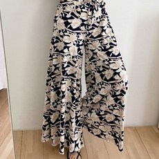 일상화보 소피아 여성 밴딩 와이드 팬츠 데일리 캐쥬얼 원마일룩