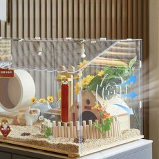 햄스터집 햄스터 리빙박스 케이지 집 사육장, 1개, 50x30x30/전원 패키지