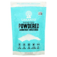 Lakanto Powdered Monkfruit Sweetener with Erythritol Sugar Free 1 lb (454 g) 1팩, 1개, 2kg
