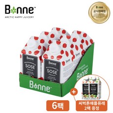 로즈힙퓨레 (증정)본네 핀란드 로즈힙 퓨레 주스 500ml 6팩 (씨벅톤 애플 퓨레 2팩 증정) 단일속성