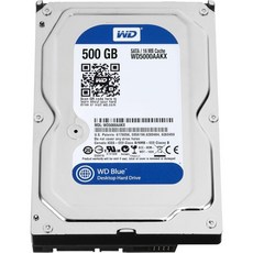 대용량 하드 디스크 자료저장 데스크탑 웨스턴 디지털 WD5000AAKX 500GB SATA 드라이브 - wd5000aakx