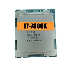 코어 I7-7800X CPU LA2066 프로세서 14 nm 6 12 스레드 3.5GHz 8.25MB TDP 140W I7 7800X 안심배송, 한개옵션0 - 7800x