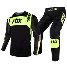 MX ATV 마하 저지 바지 정장 혼다 모토크로스 오토바이 레이싱 기어 세트 남성용 키트, Jersey XL Pant 36, YELLOW, 1개