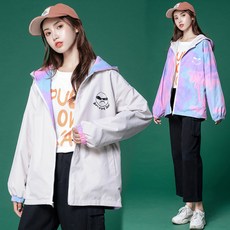 세련된 여성 바람막이 집업 점퍼 박나래 오피스룩 데님 미시 한지민 항공 여자자켓 루즈핏 자외선
