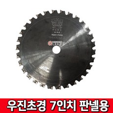 우진초경 원형톱날 판넬용 경금속 샌드위치판넬 7인치, 1개