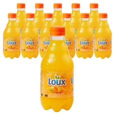 룩스 탄산오렌지 드링크, 330ml, 12개
