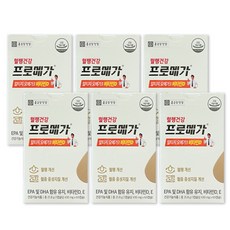 종근당건강 프로메가 알티지 오메가3 비타민D 430mg x 60캡슐, 6정, 6개